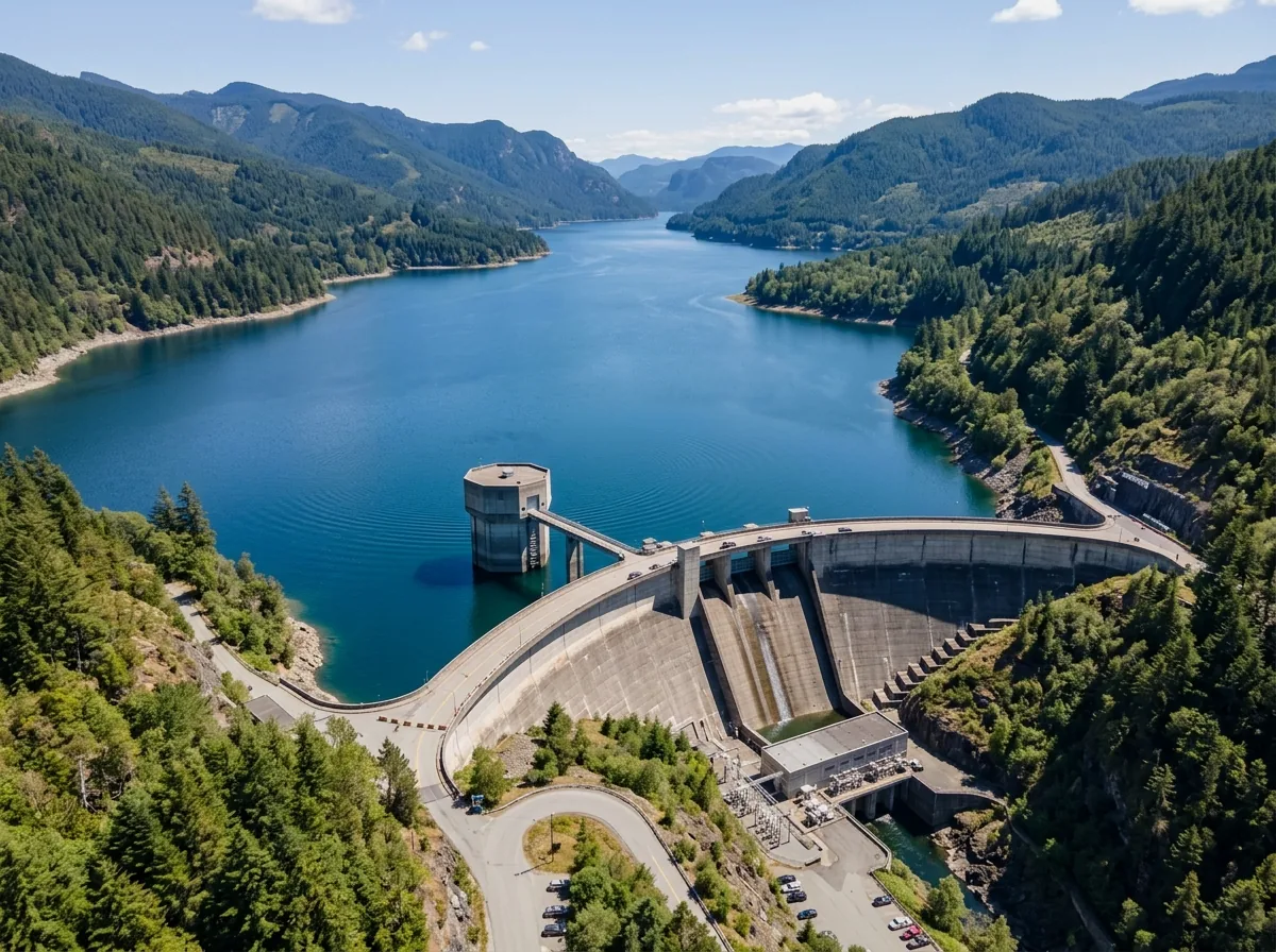 Drinking water supply reservoir and dam