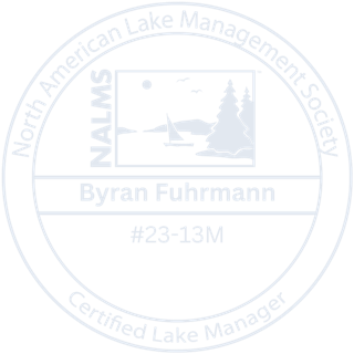 North American Lake Management Society Certified Lake Manager seal, Byran Fuhrmann